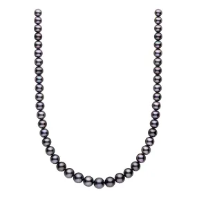 8.1-11.4 mm AA  Tahitian Round Pearl Necklace