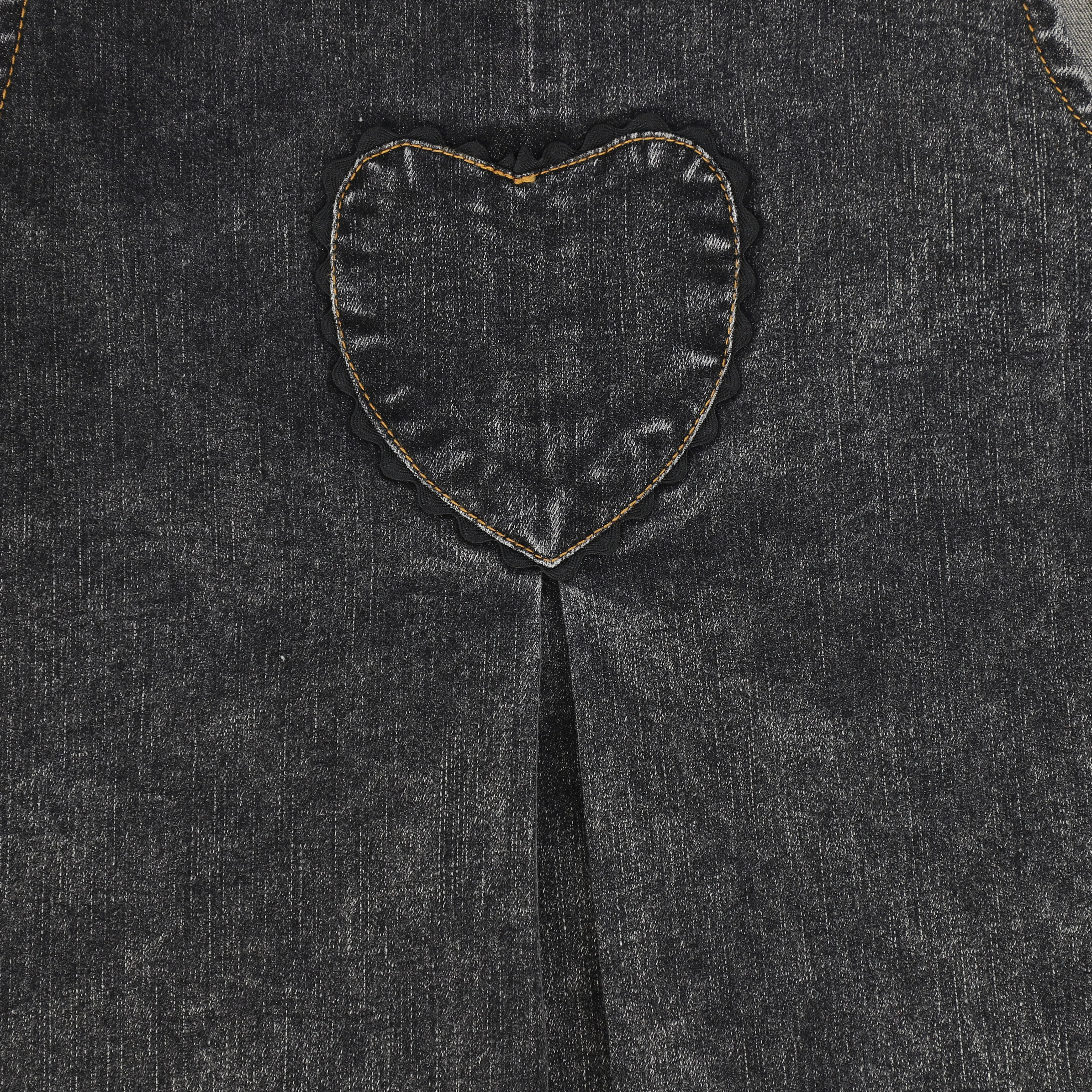 Black Denim Front-Pleat Jumper from Bace Collection