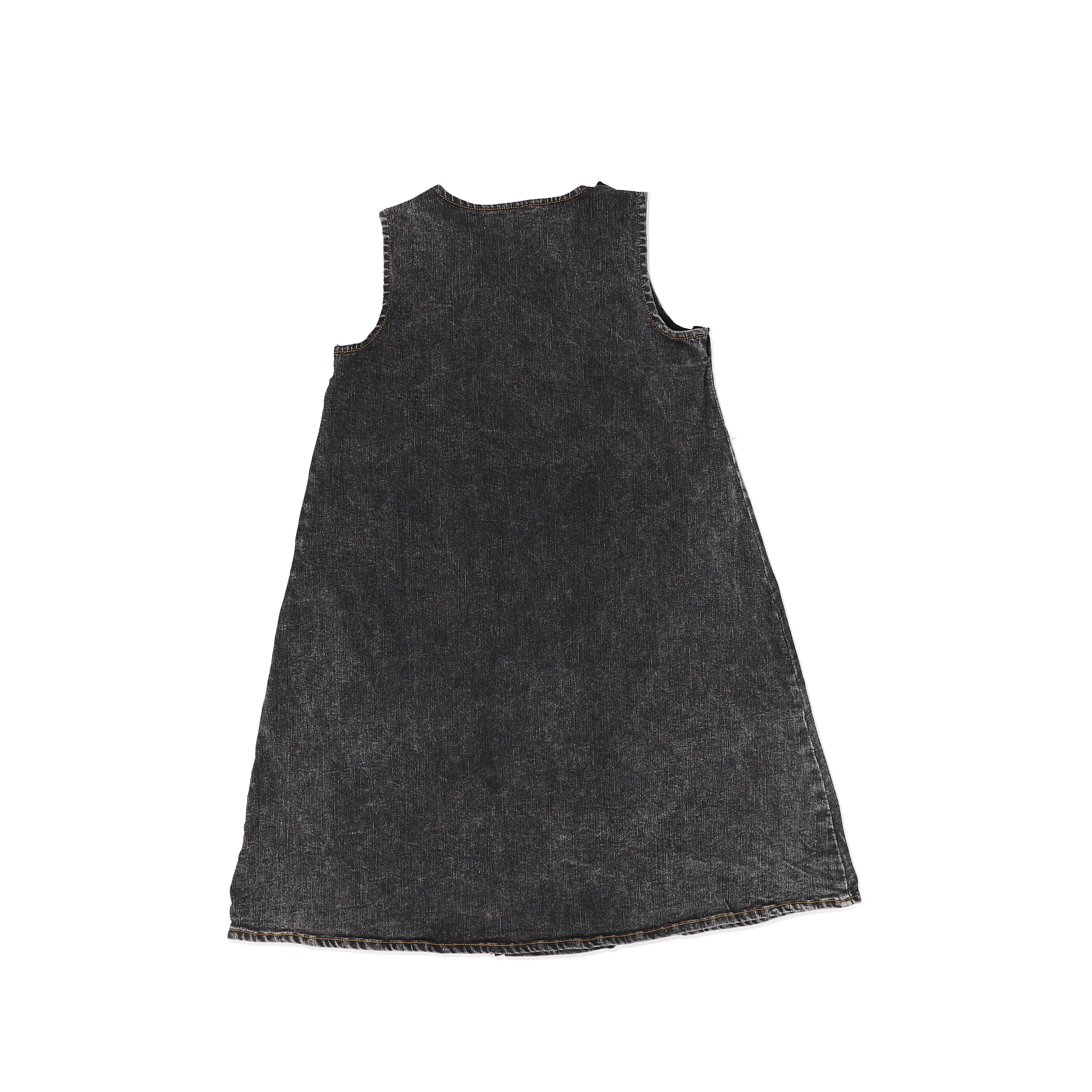 Black Denim Front-Pleat Jumper from Bace Collection