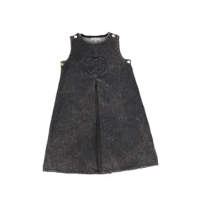 Black Denim Front-Pleat Jumper from Bace Collection