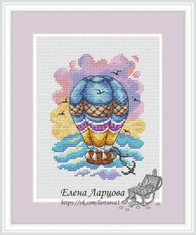 Balloons. Summer - PDF Cross Stitch Pattern