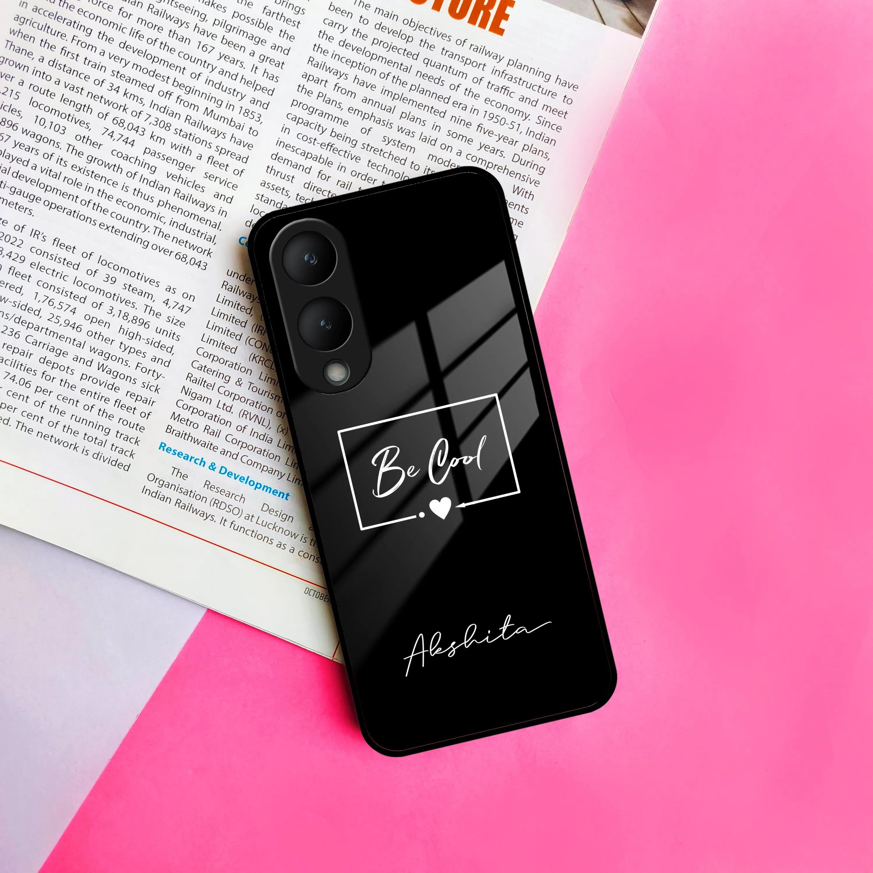 Be Cool Glass Case Cover For Vivo