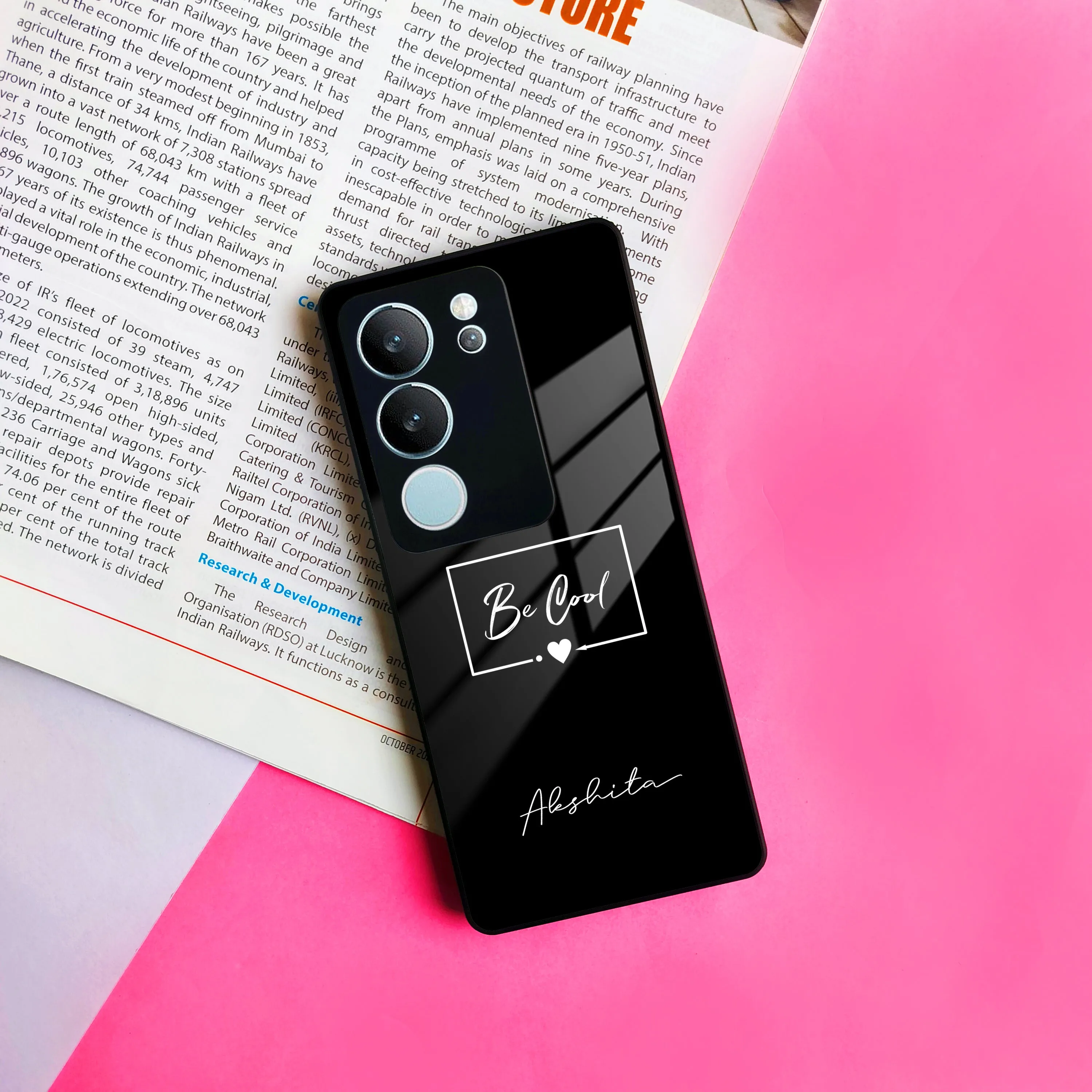 Be Cool Glass Case Cover For Vivo