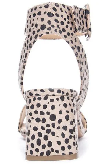 Beachside dot cheetah heel
