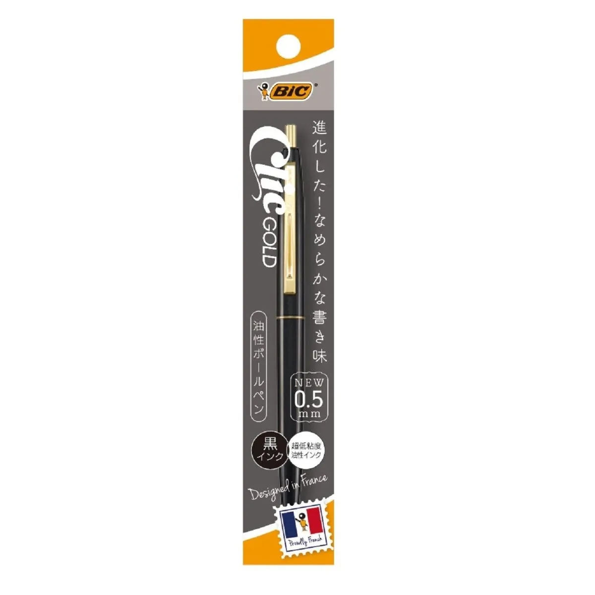 BIC Click Gold Ballpoint Pen