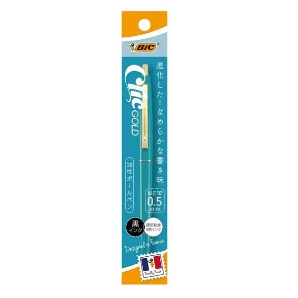 BIC Click Gold Ballpoint Pen