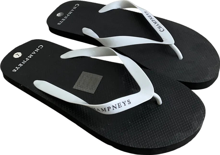 Black Champneys Flip Flops UK 7 EU 41 👞