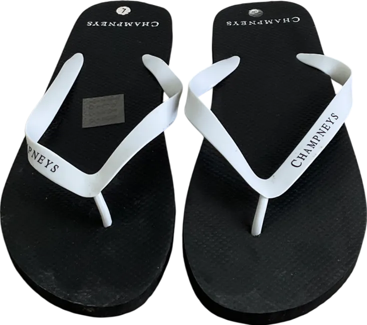 Black Champneys Flip Flops UK 7 EU 41 👞