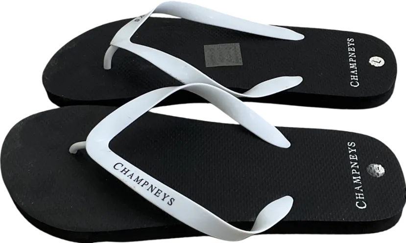 Black Champneys Flip Flops UK 7 EU 41 👞