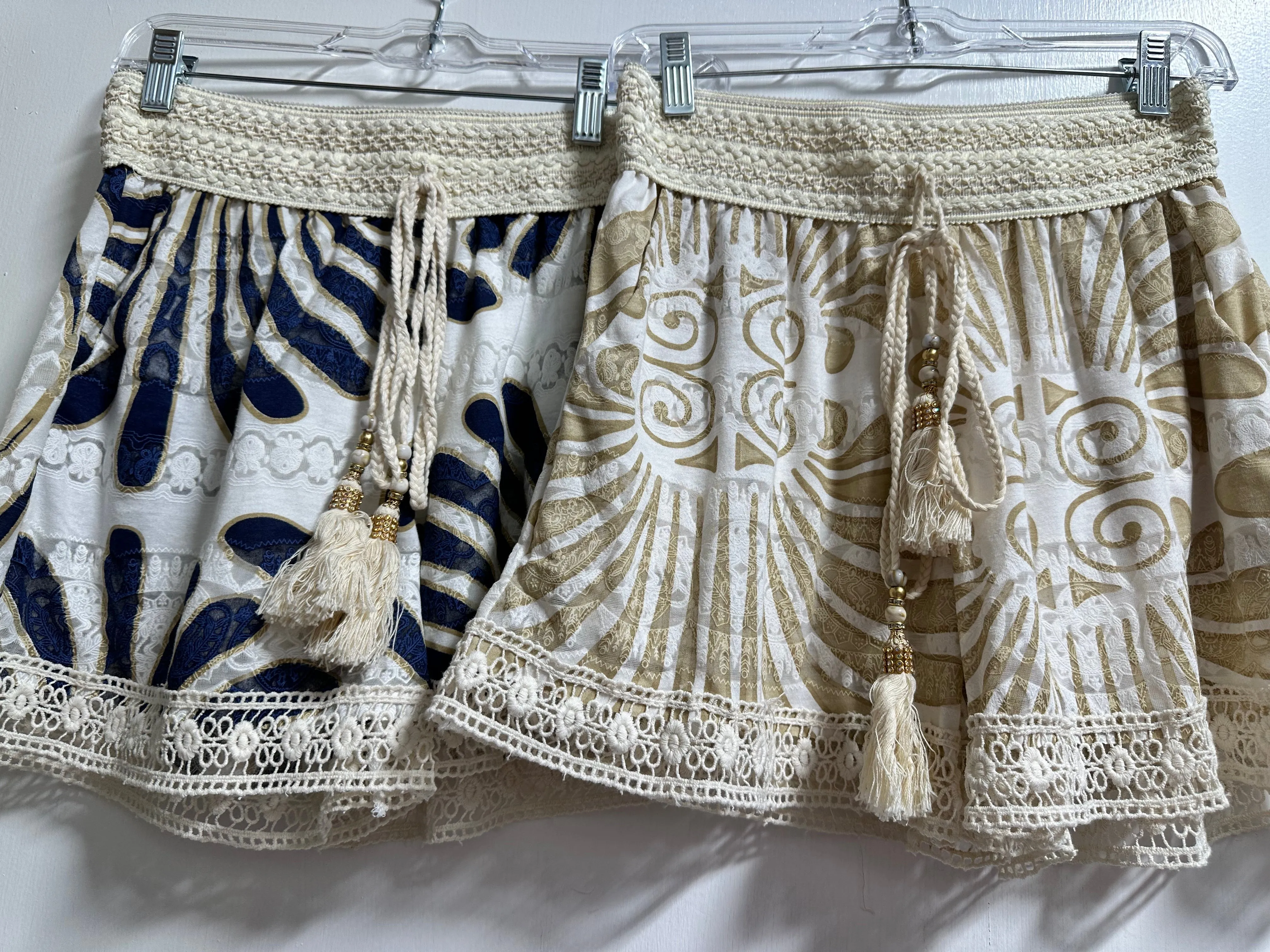 Boho Crochet Detail Shorts