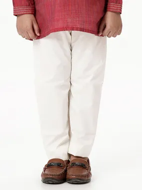 Boys Cotton Cream Pyjama Pant