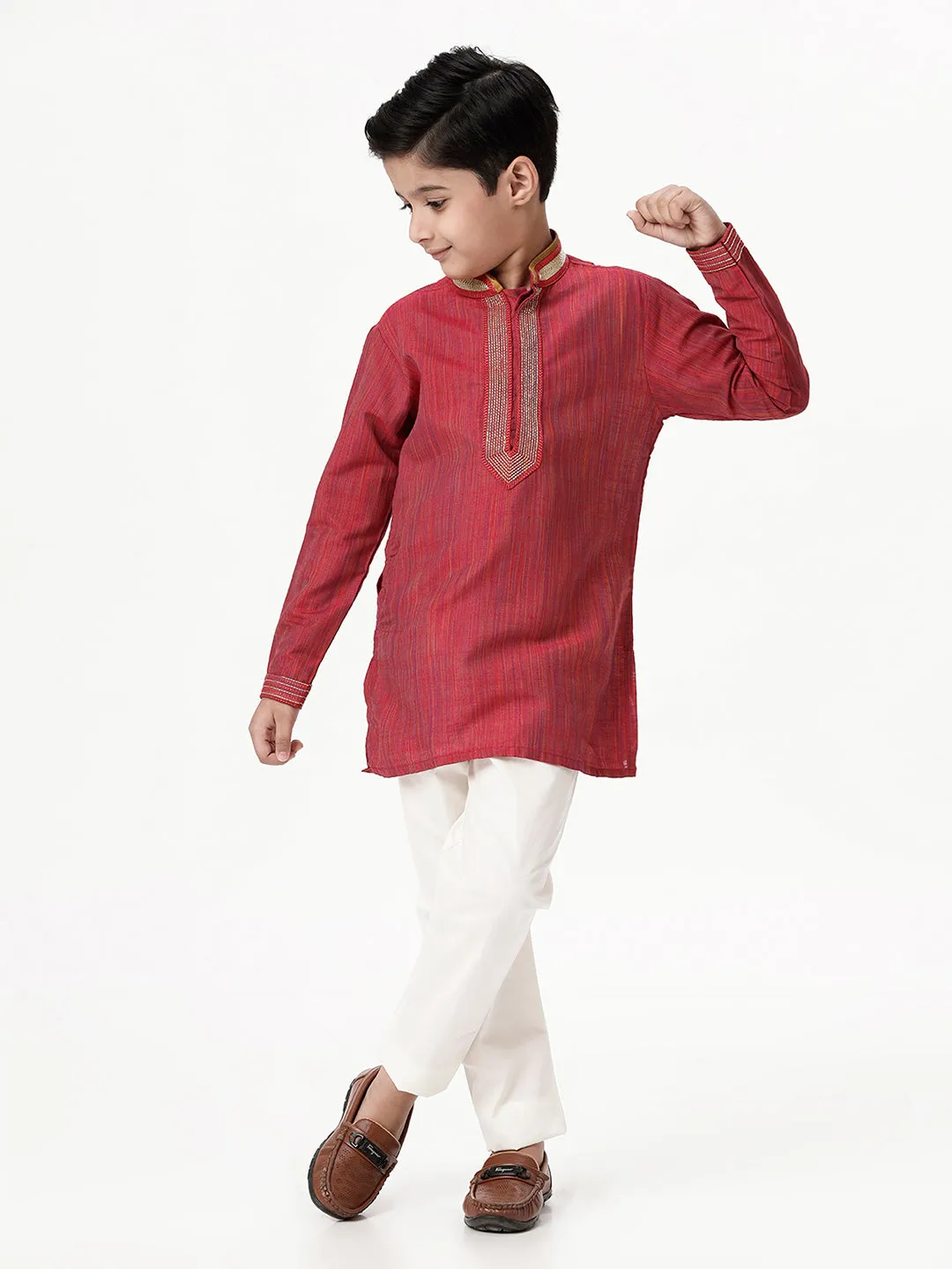 Boys Cotton Cream Pyjama Pant