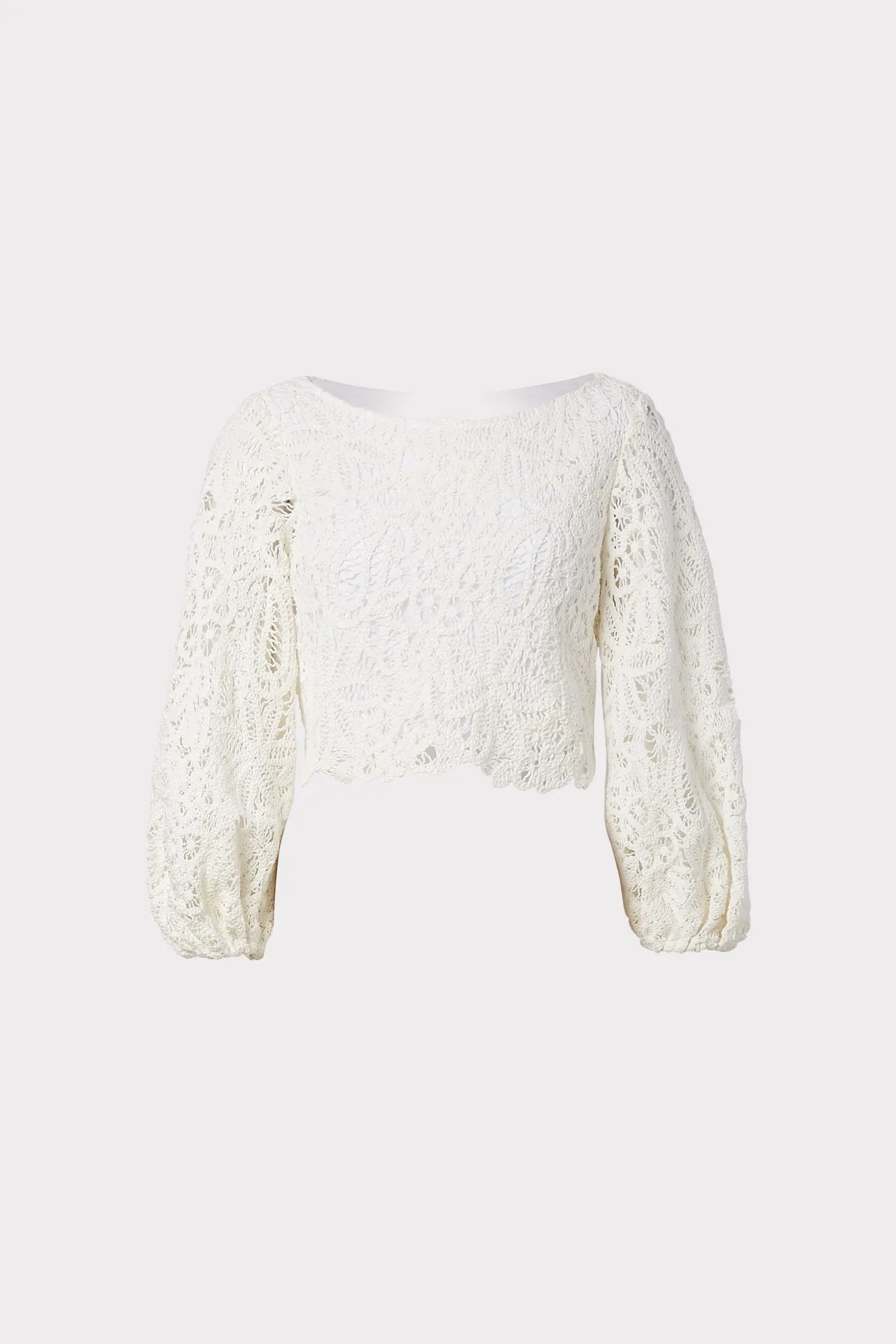 Camila Cotton Crochet Embroidered Top