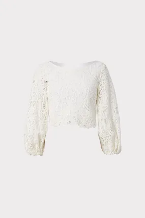Camila Cotton Crochet Embroidered Top