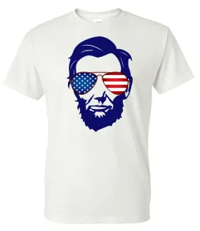 Cool Abraham Lincoln - White Short Sleeve Tee