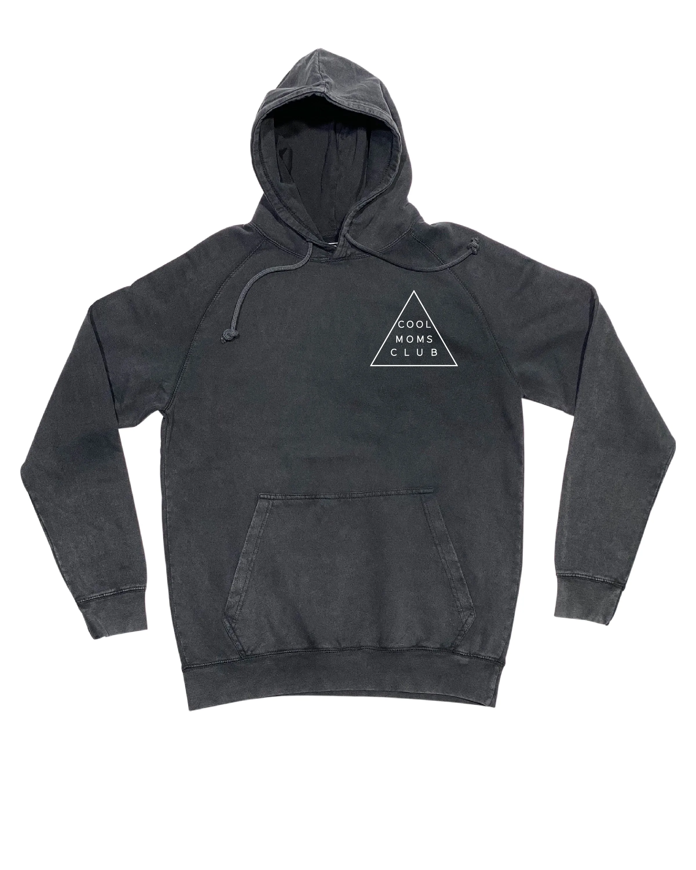 Cool Moms Club Mineral Wash Hoodie - Black
