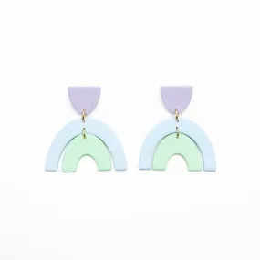 Cool Tone Rainbow Earrings
