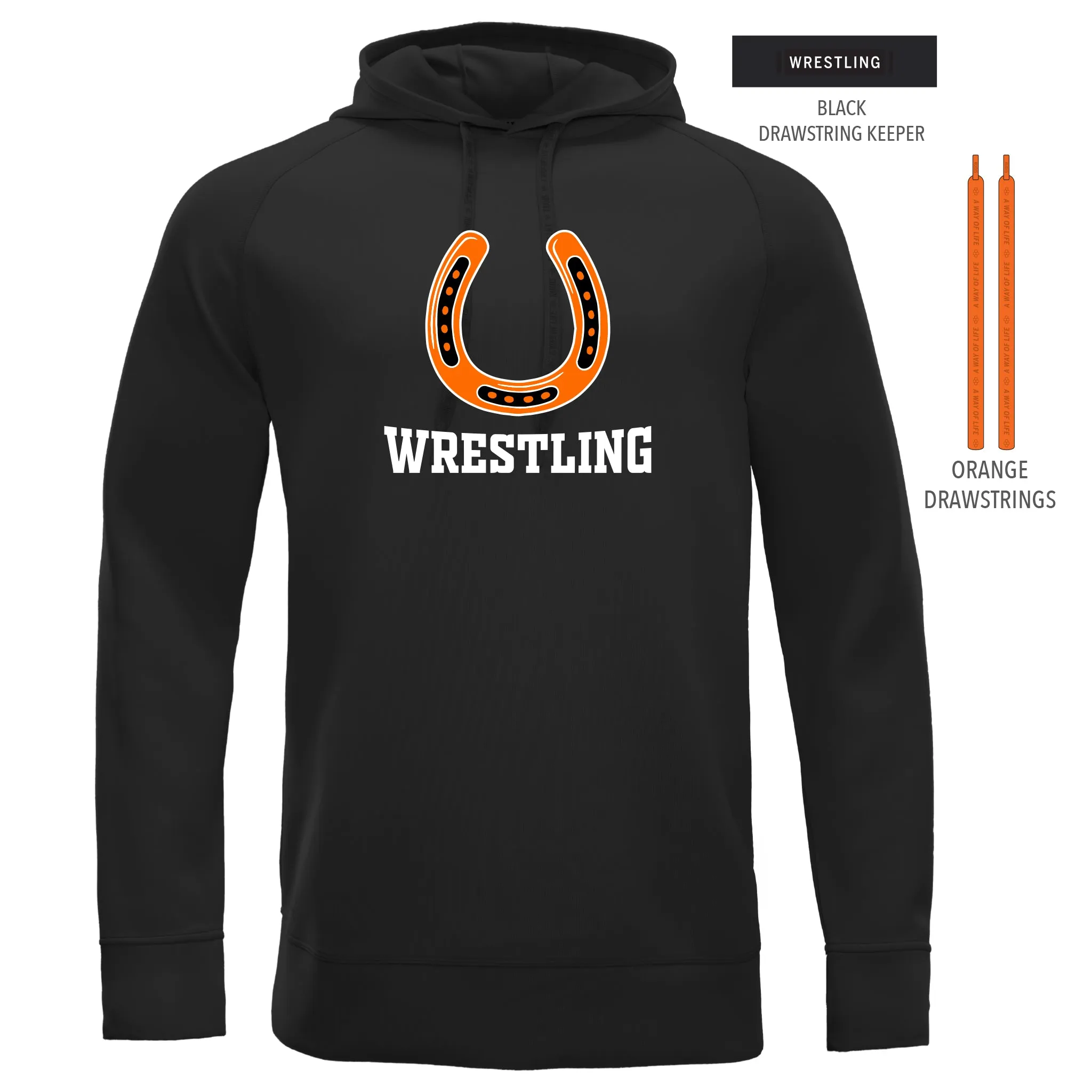 Cool-Touch Hoodie-Unisex--Delaware Hayes-Horseshoe
