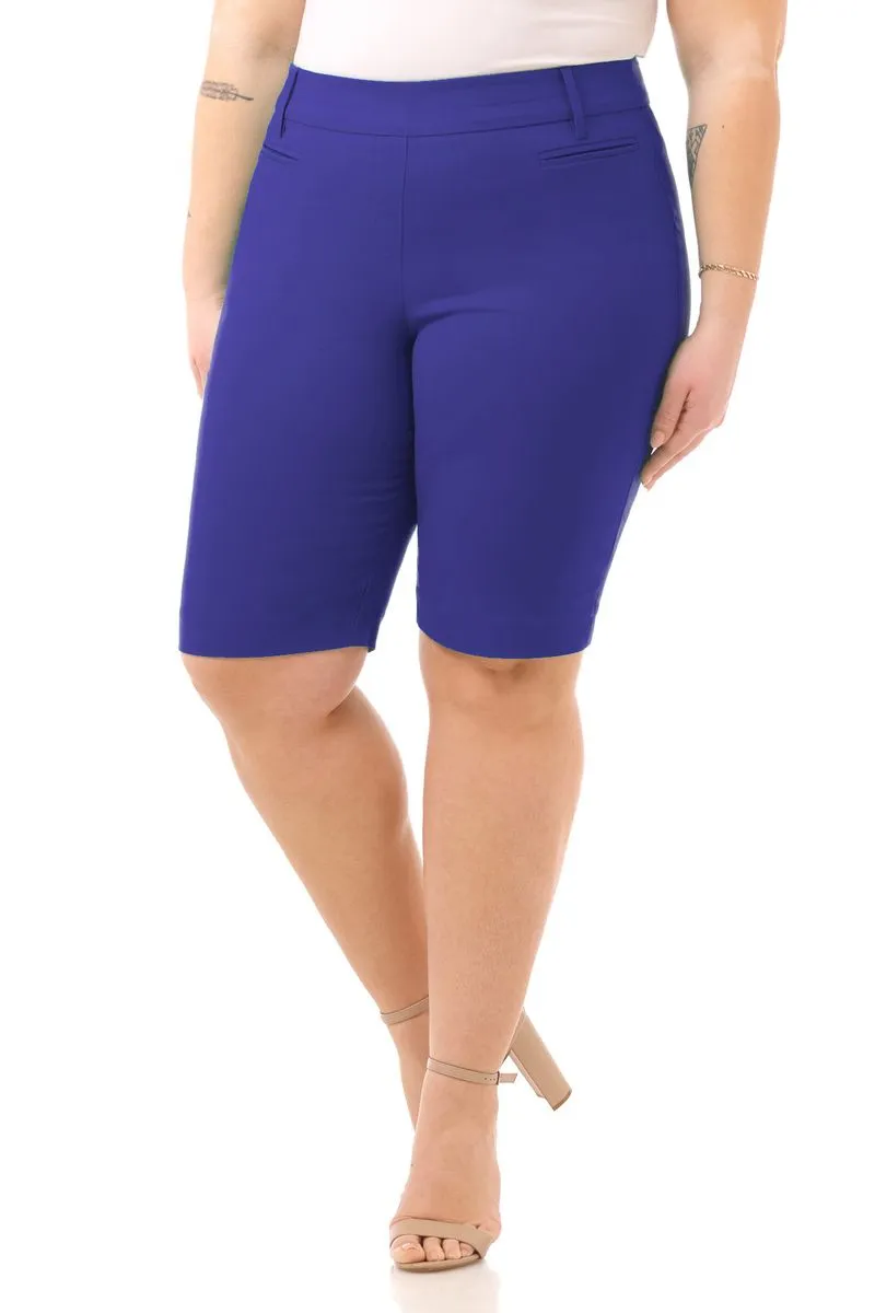 Curvy Pull-on 12” City Shorts with Tummy Control