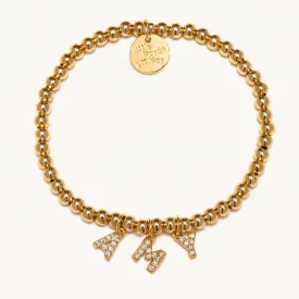 Custom Gold Letter Charms- Dripping Gold