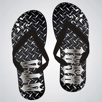 Delta Tau Delta Diamond Plate Flip-Flops - SBL100 - SUB