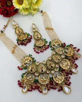 Designer Kundan And Pearls Necklace For Women By Gehna Shop