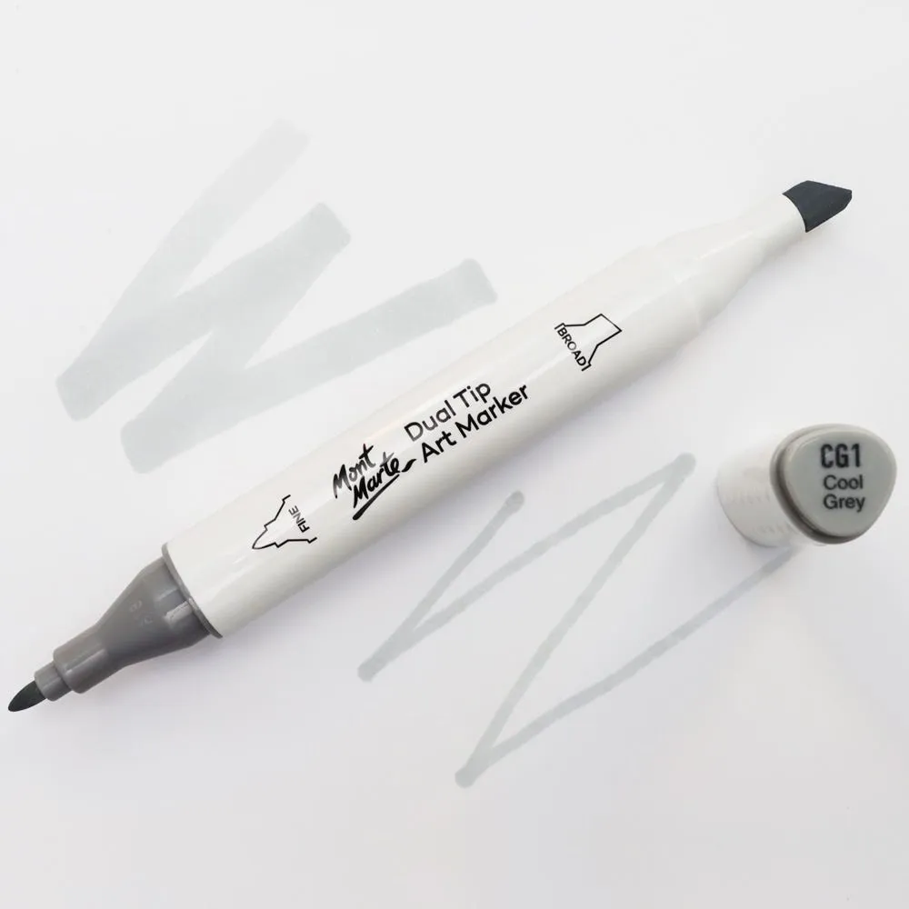 Dual Tip Art Marker Premium - Cool Grey CG1