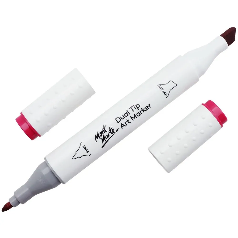 Dual Tip Art Marker Premium - Rose Red 3