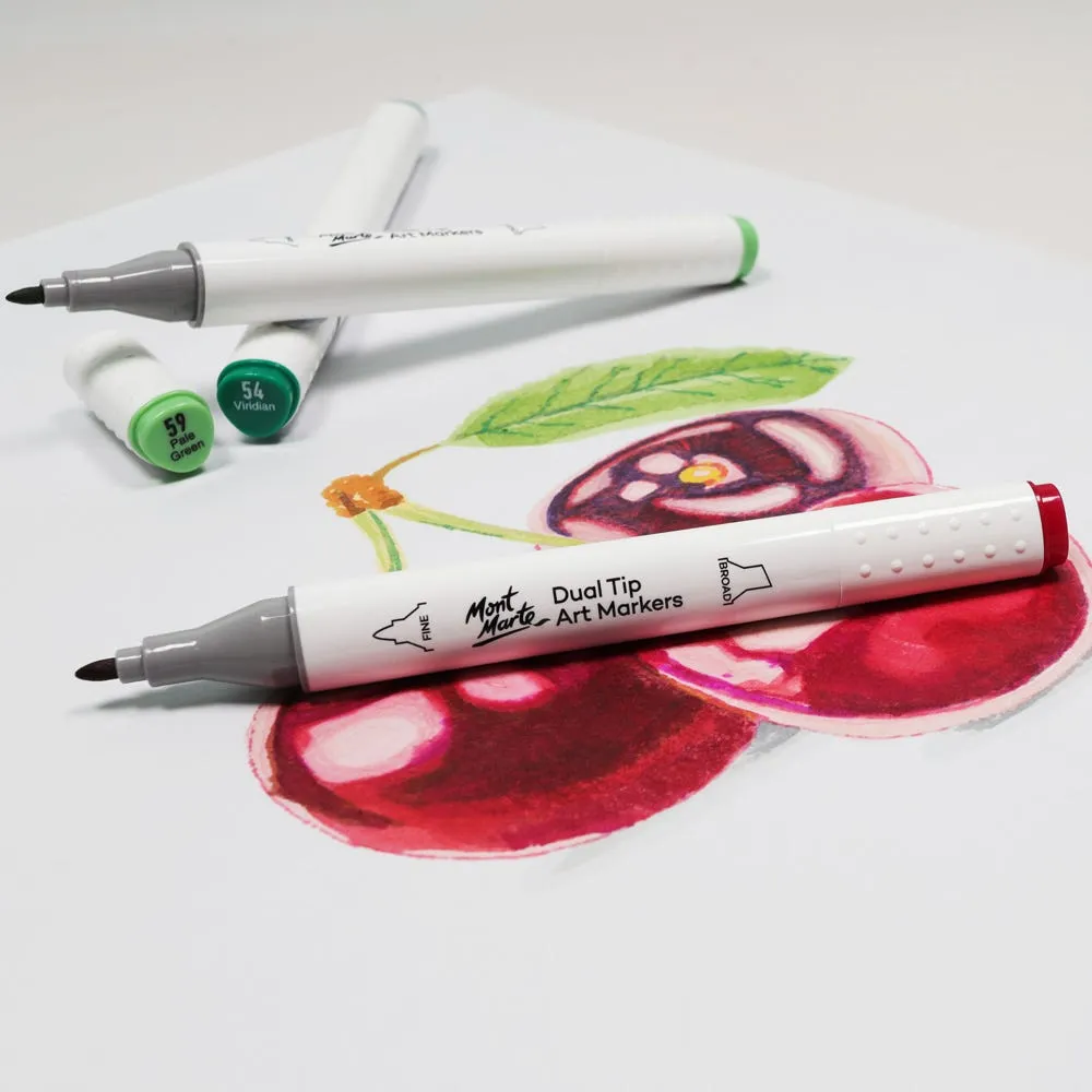 Dual Tip Art Marker Premium - Rose Red 3
