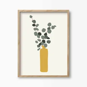 Eucalyptus Plant Pot Art Print