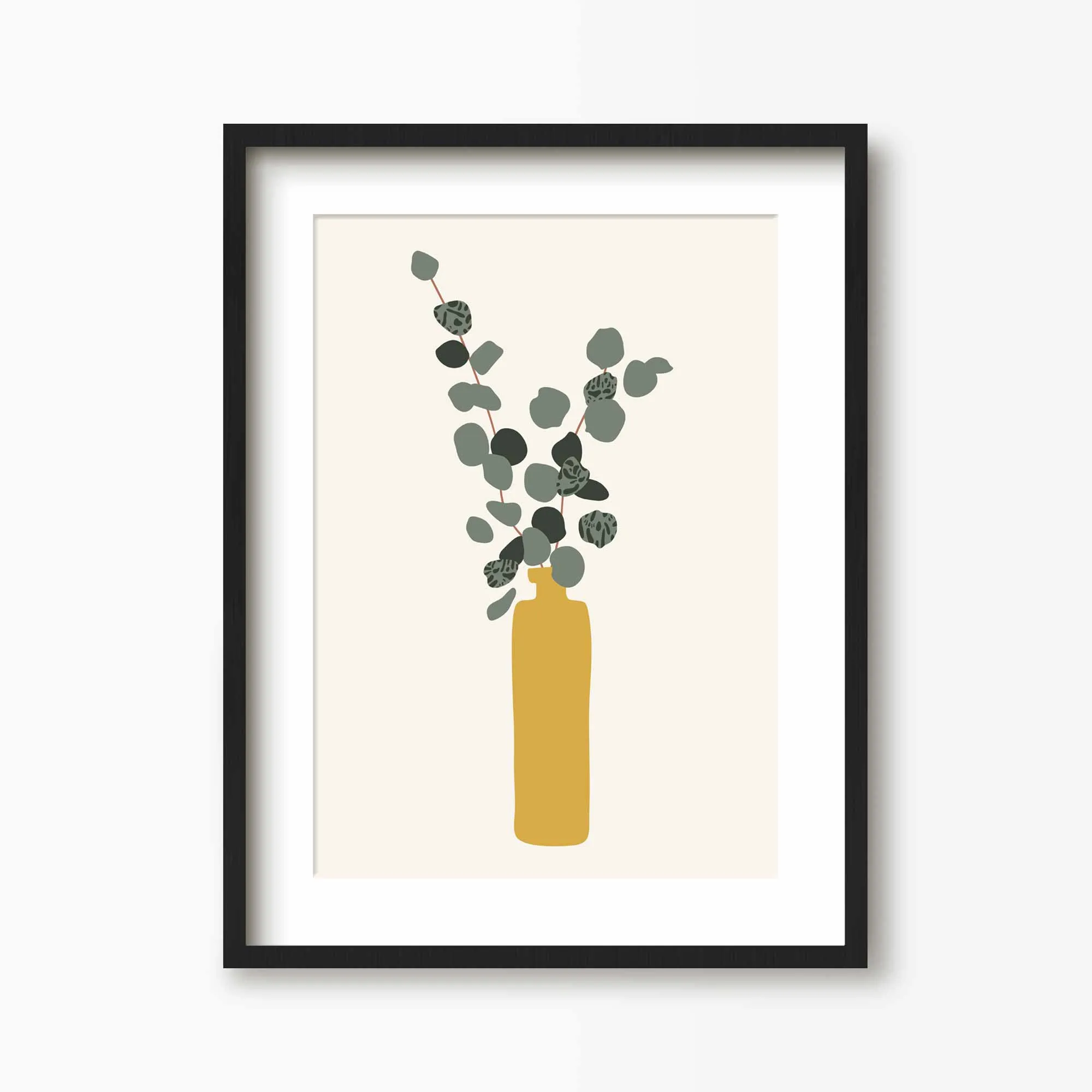 Eucalyptus Plant Pot Art Print