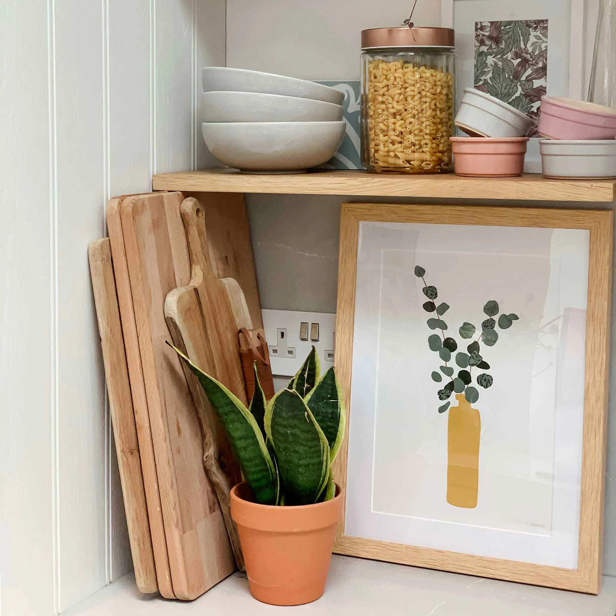 Eucalyptus Plant Pot Art Print