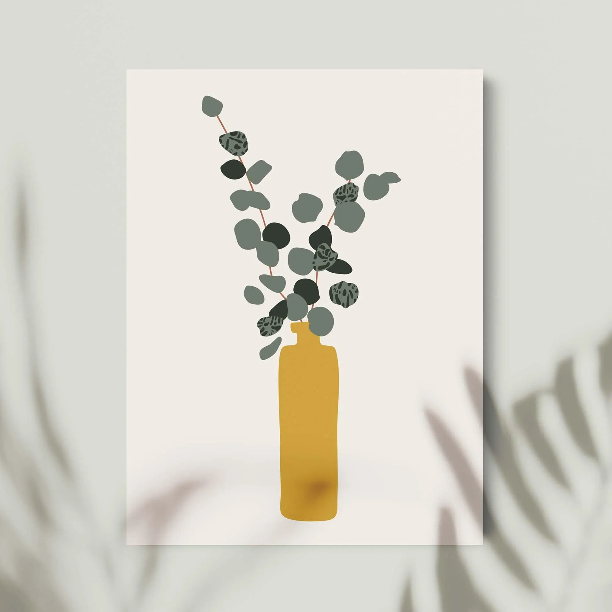 Eucalyptus Plant Pot Art Print