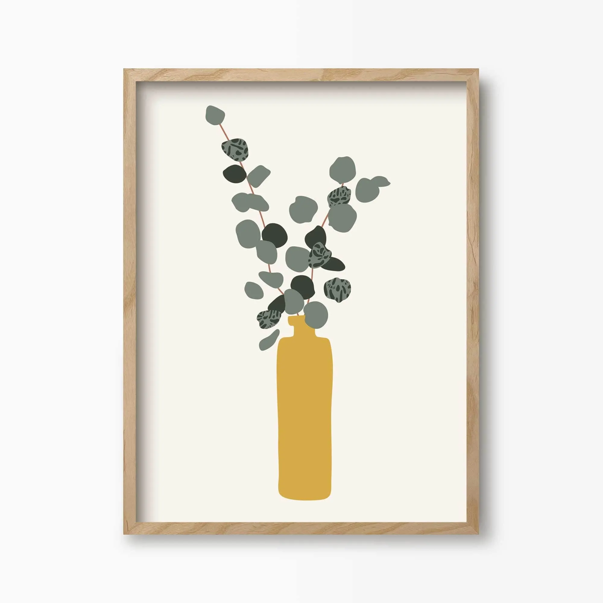 Eucalyptus Plant Pot Art Print
