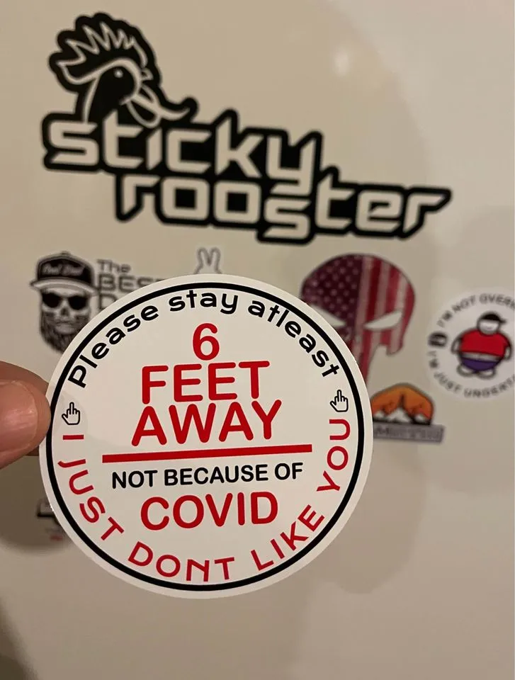 Funny Covid Sticker