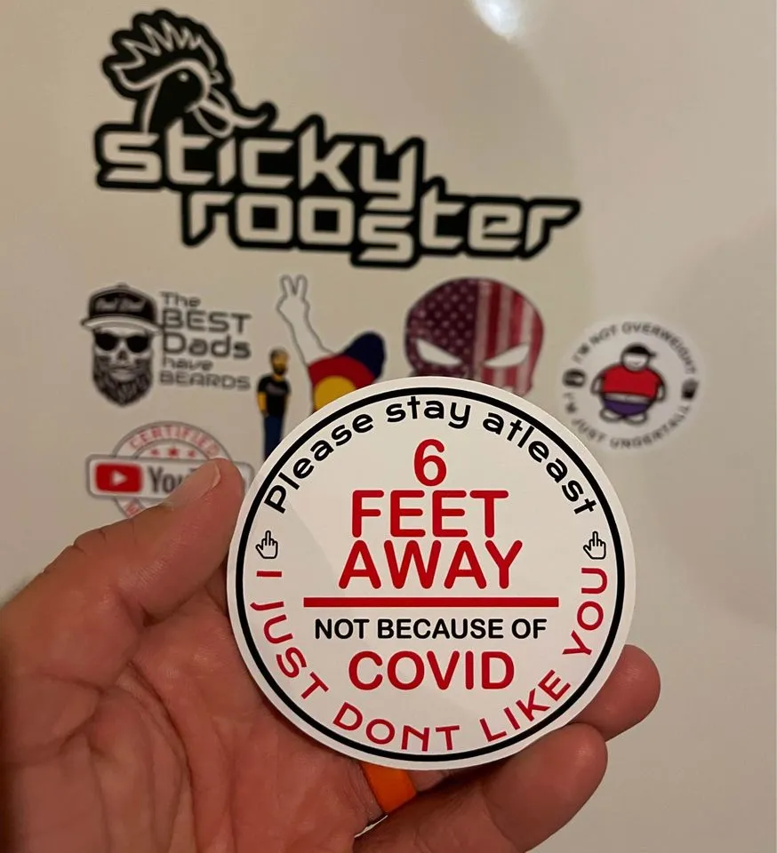 Funny Covid Sticker