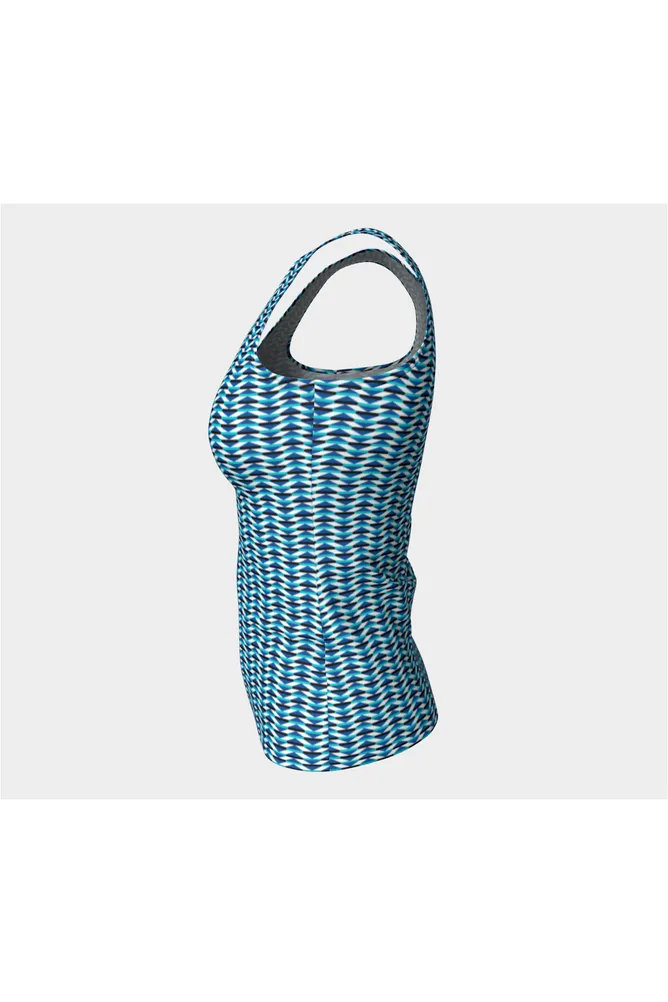 Geo Matrix Fitted Tank Top