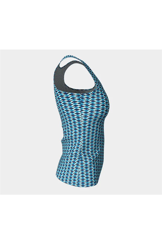 Geo Matrix Fitted Tank Top