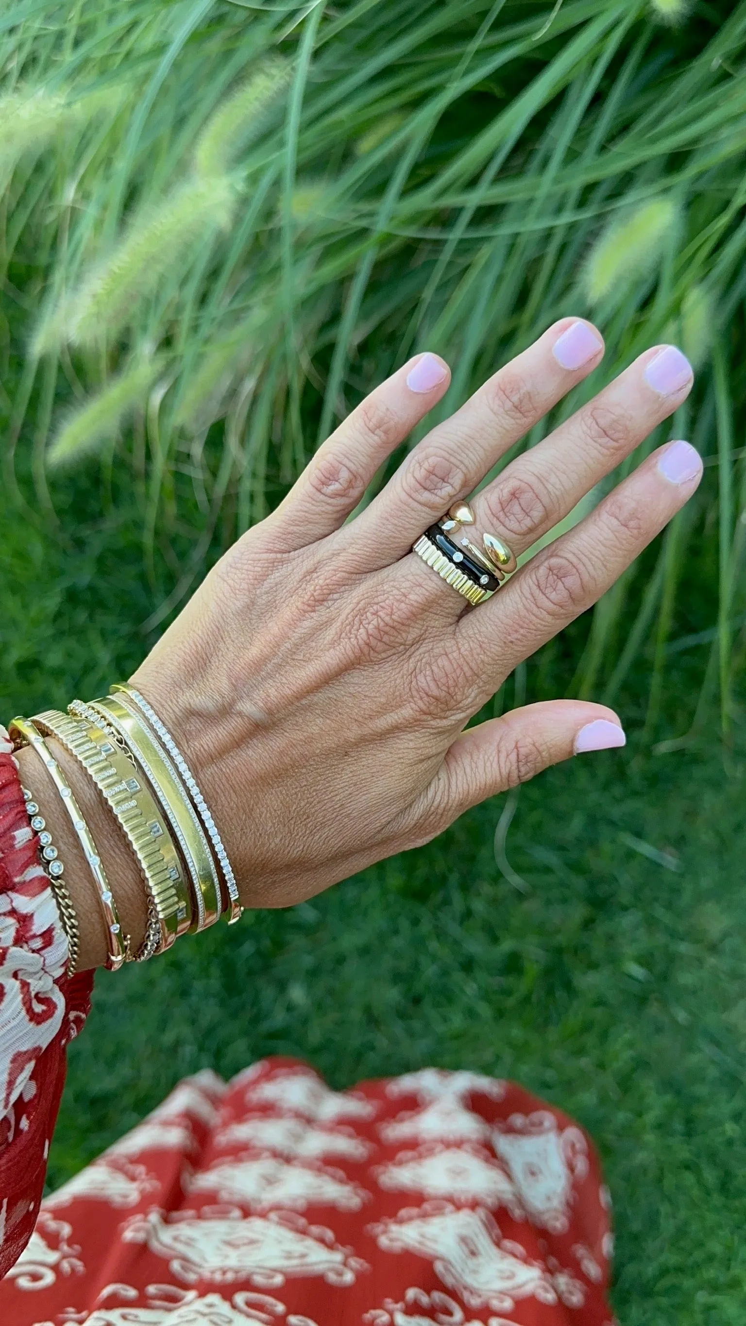 Gold Fluted Ring