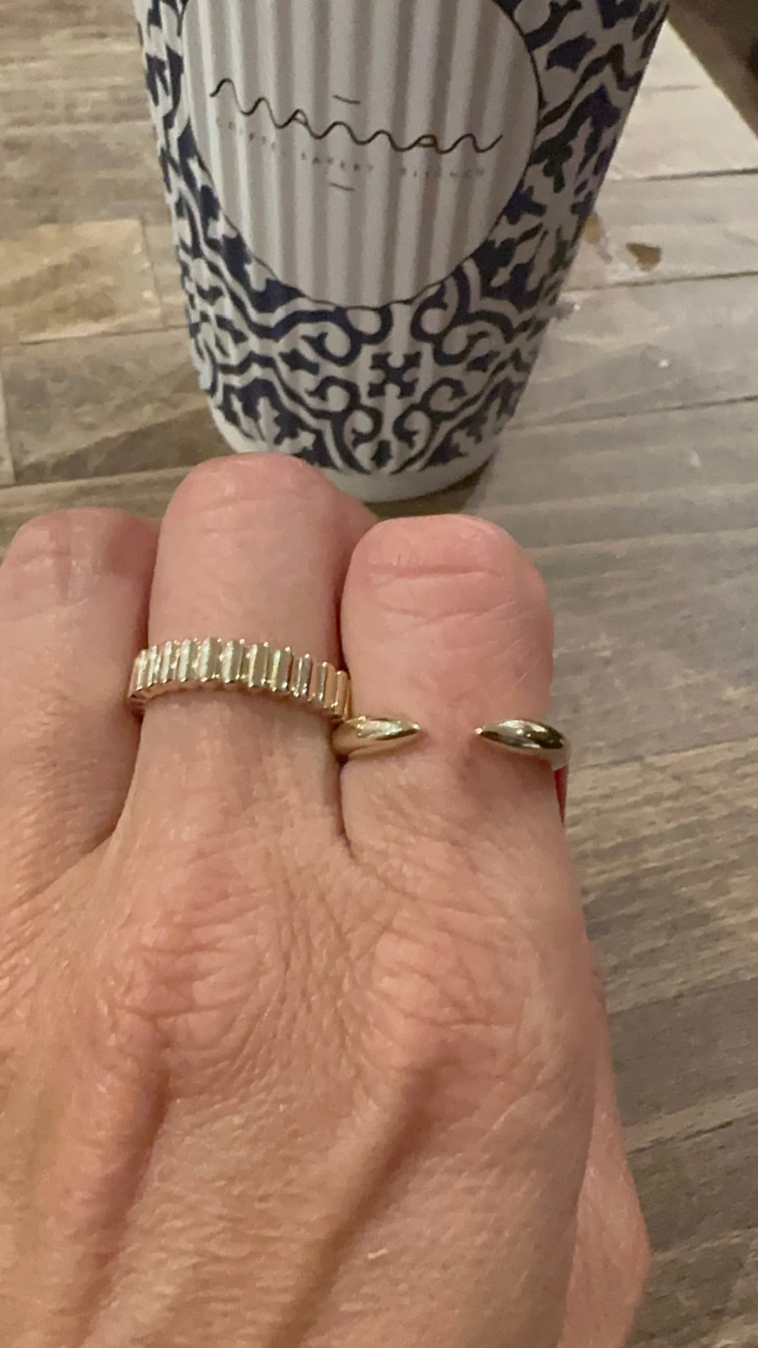 Gold Fluted Ring