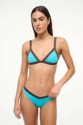 GWEN BIKINI BOTTOM | TEAL DARK CHOCOLATE