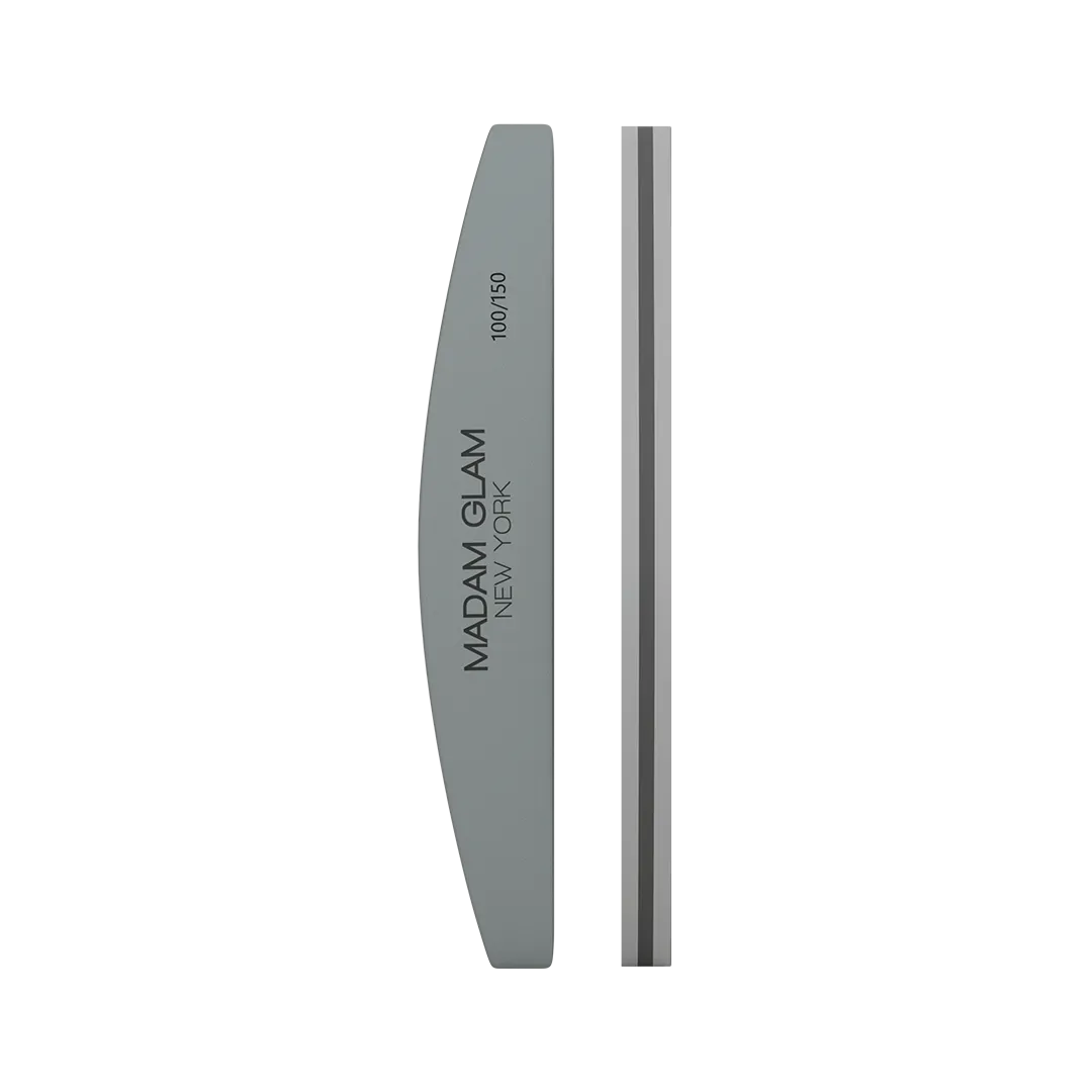 Half Moon Shape 100/150 Grit Nail Buffer