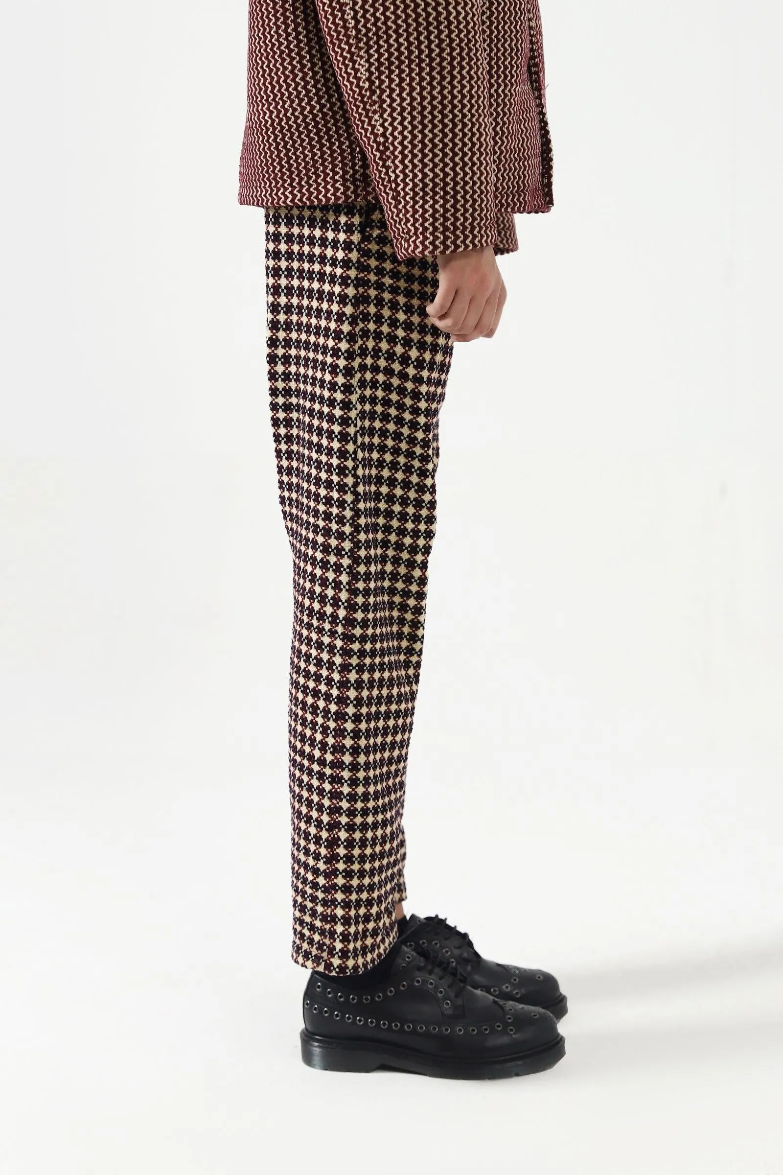 HANDWOVEN VELVET TROUSERS