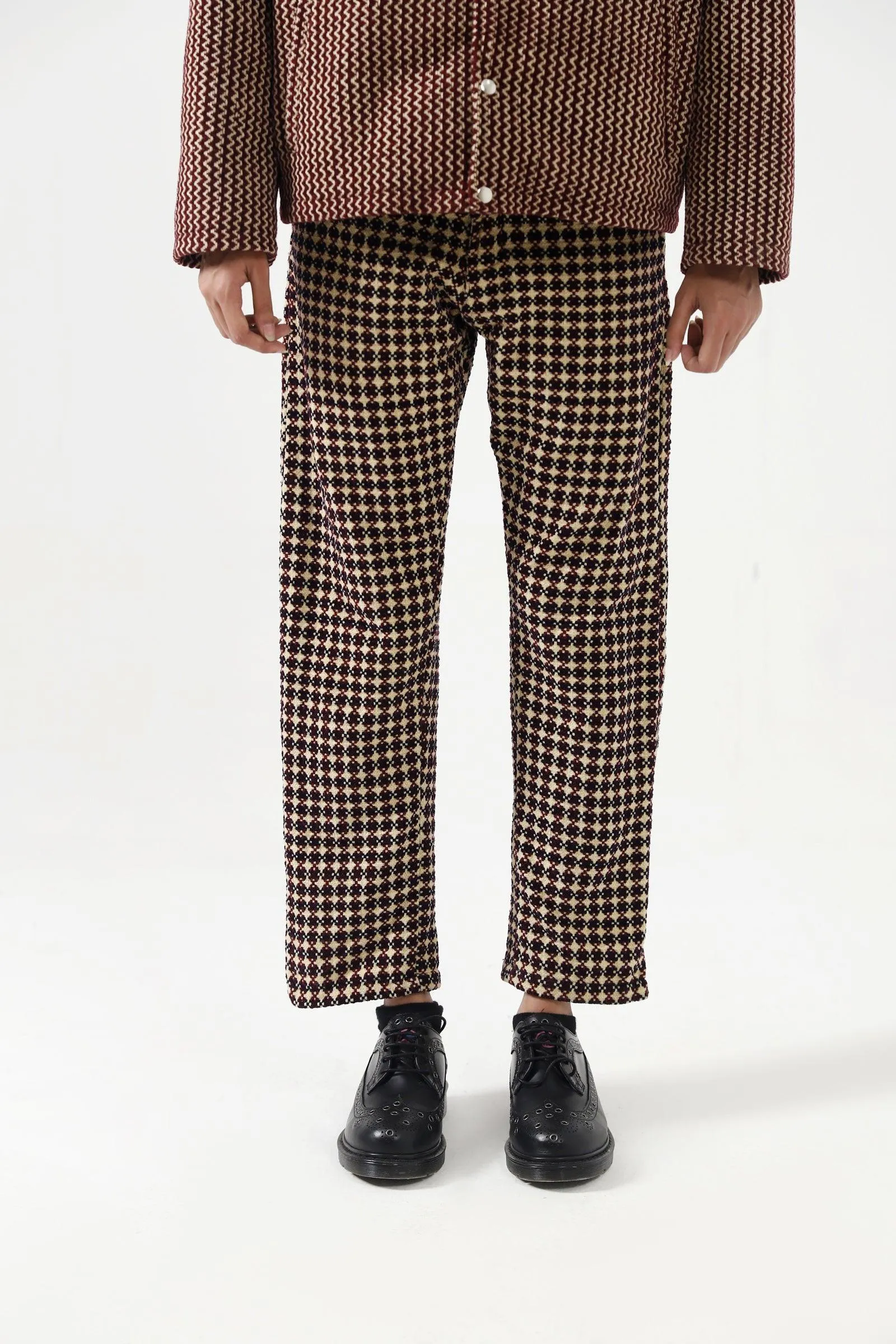 HANDWOVEN VELVET TROUSERS