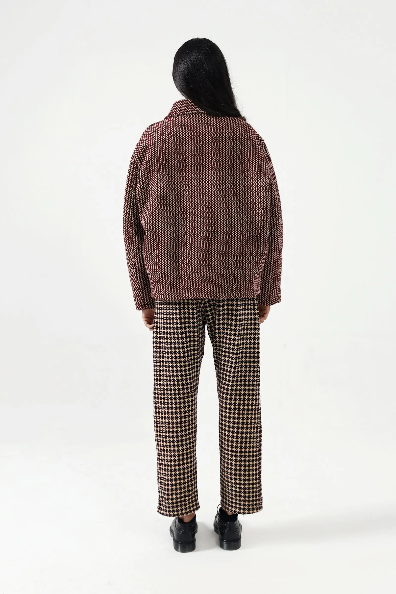 HANDWOVEN VELVET TROUSERS