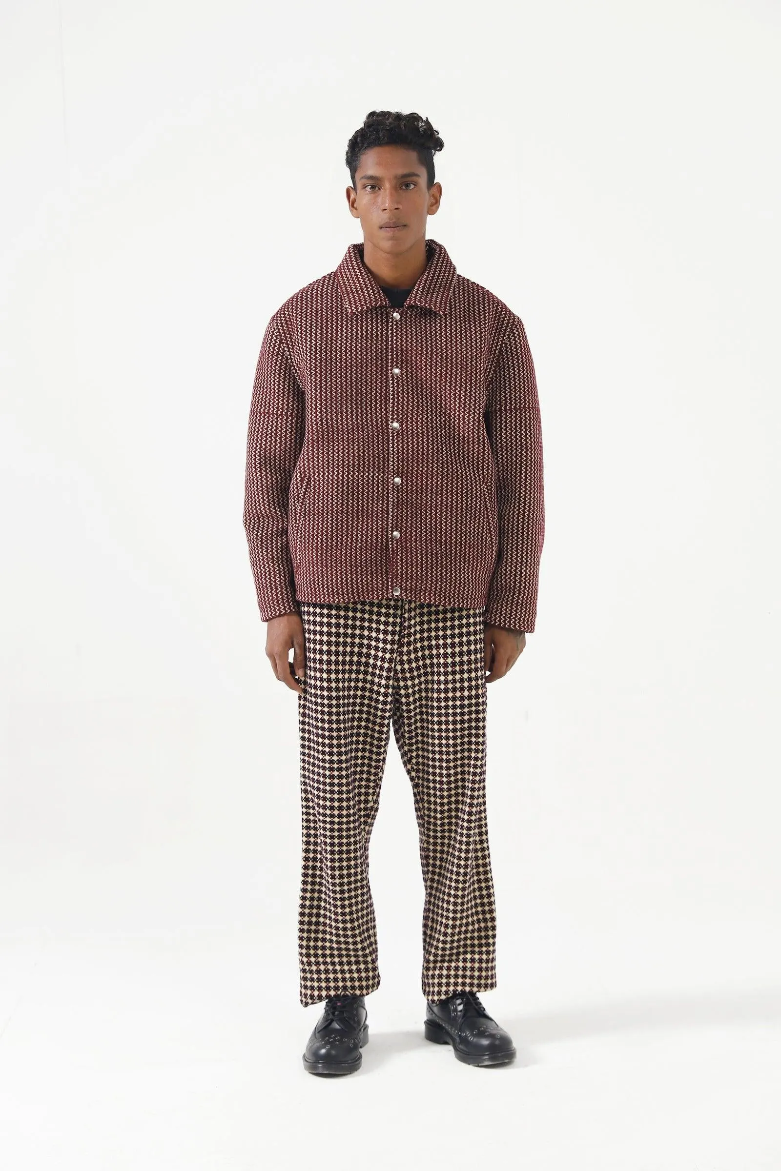 HANDWOVEN VELVET TROUSERS