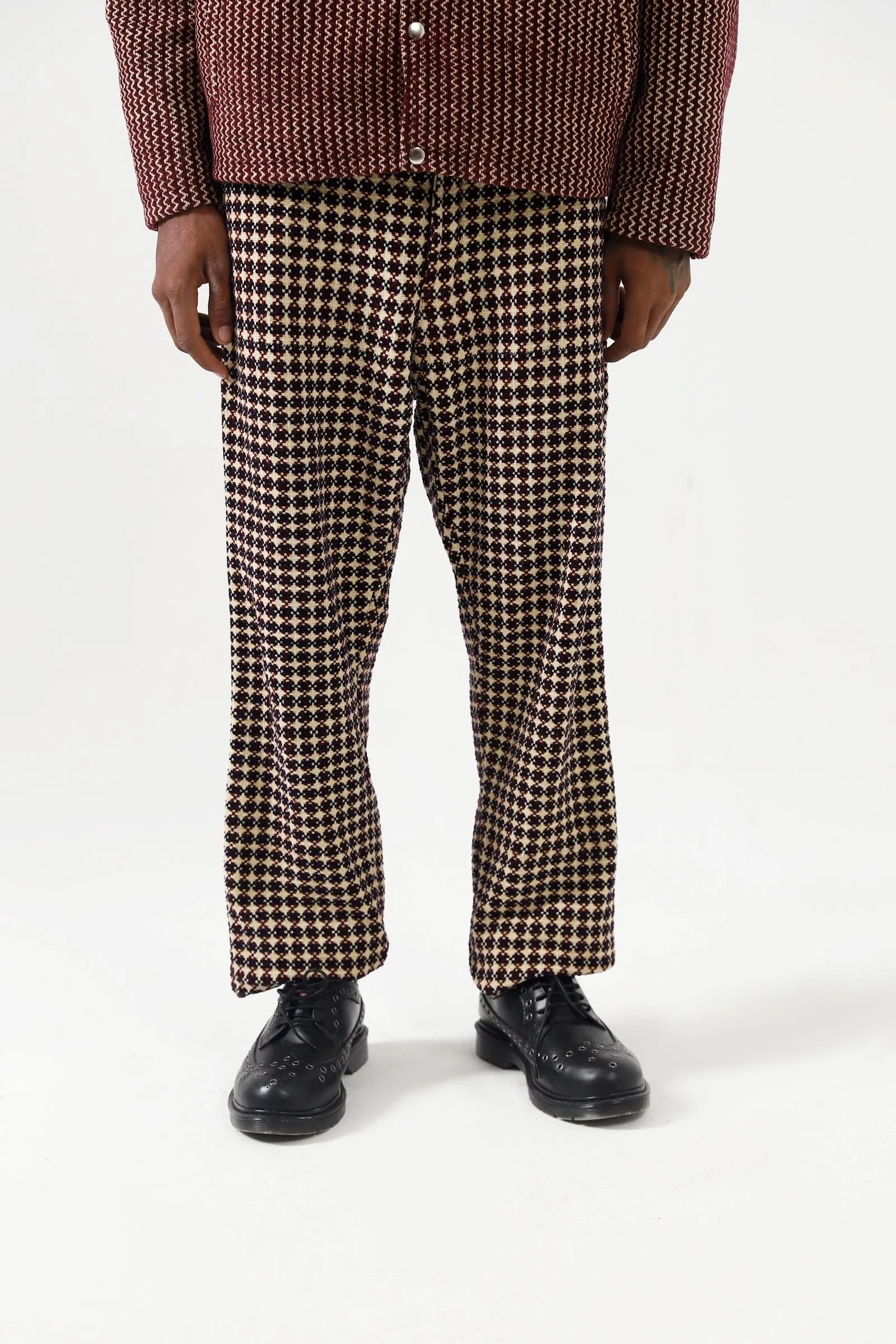 HANDWOVEN VELVET TROUSERS