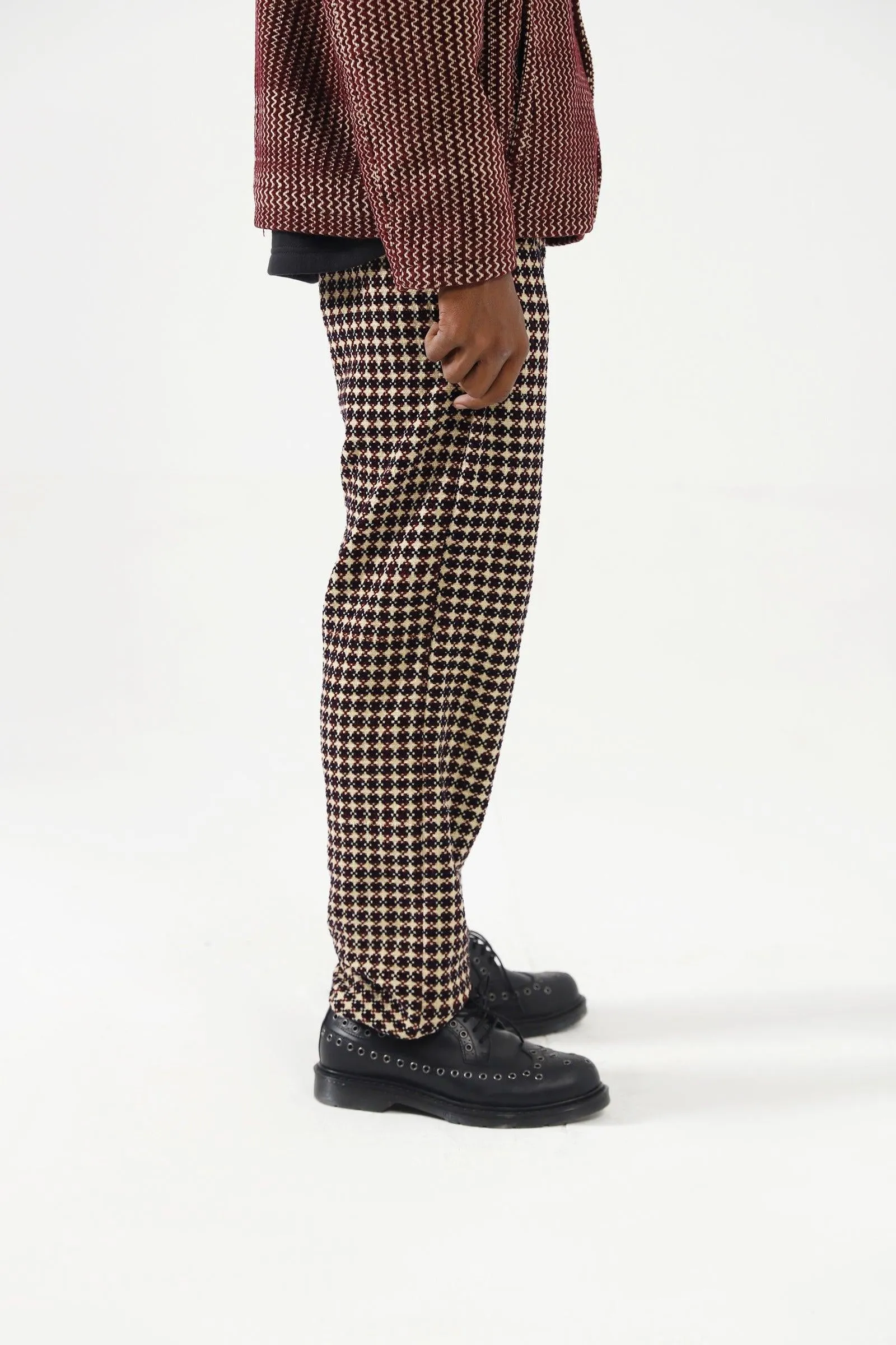 HANDWOVEN VELVET TROUSERS