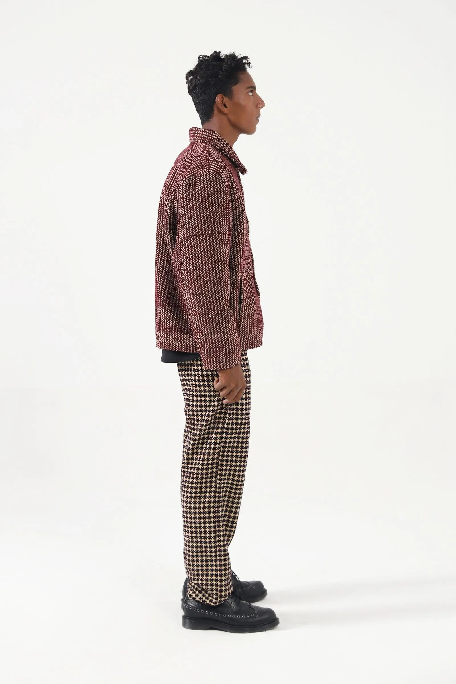 HANDWOVEN VELVET TROUSERS