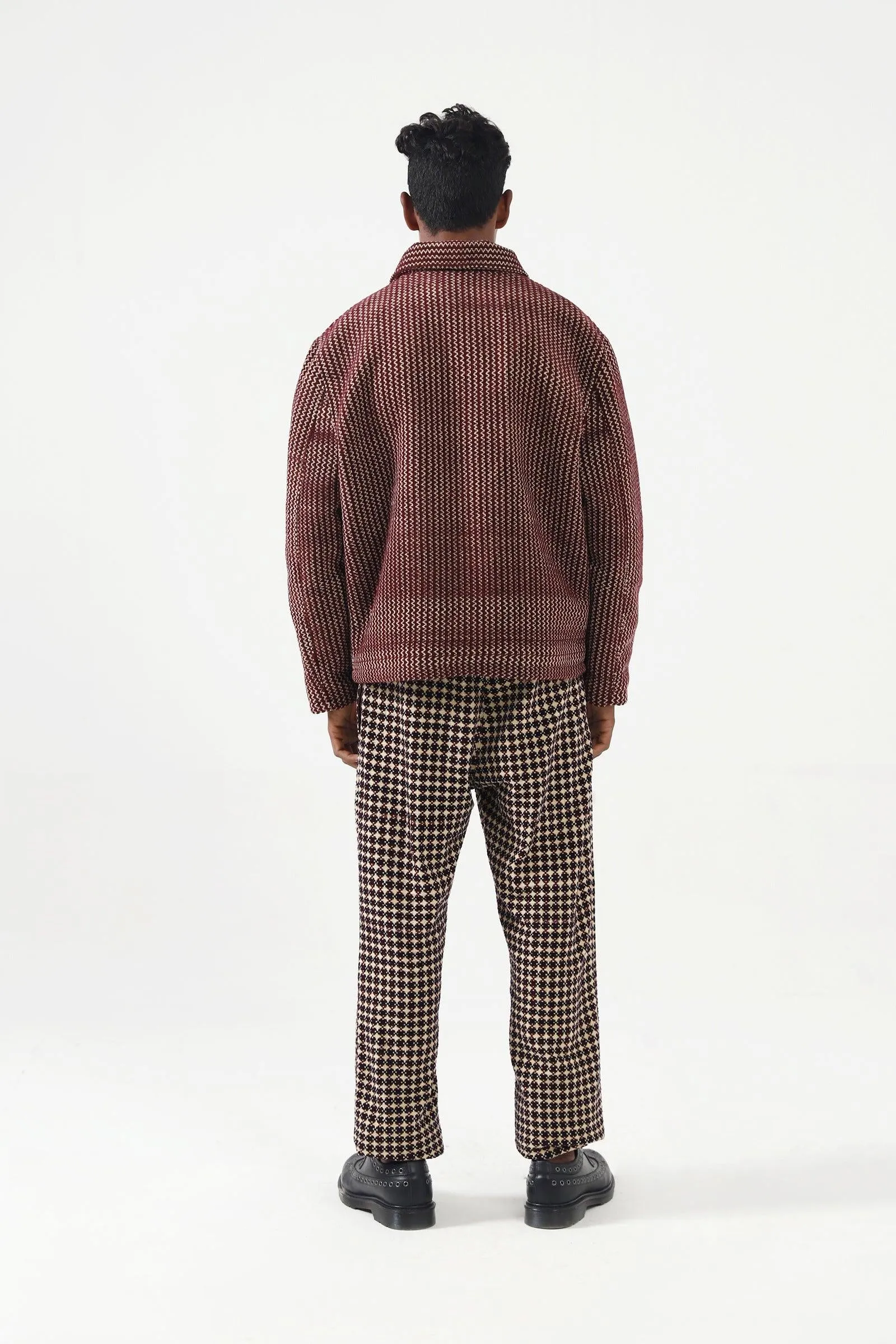 HANDWOVEN VELVET TROUSERS